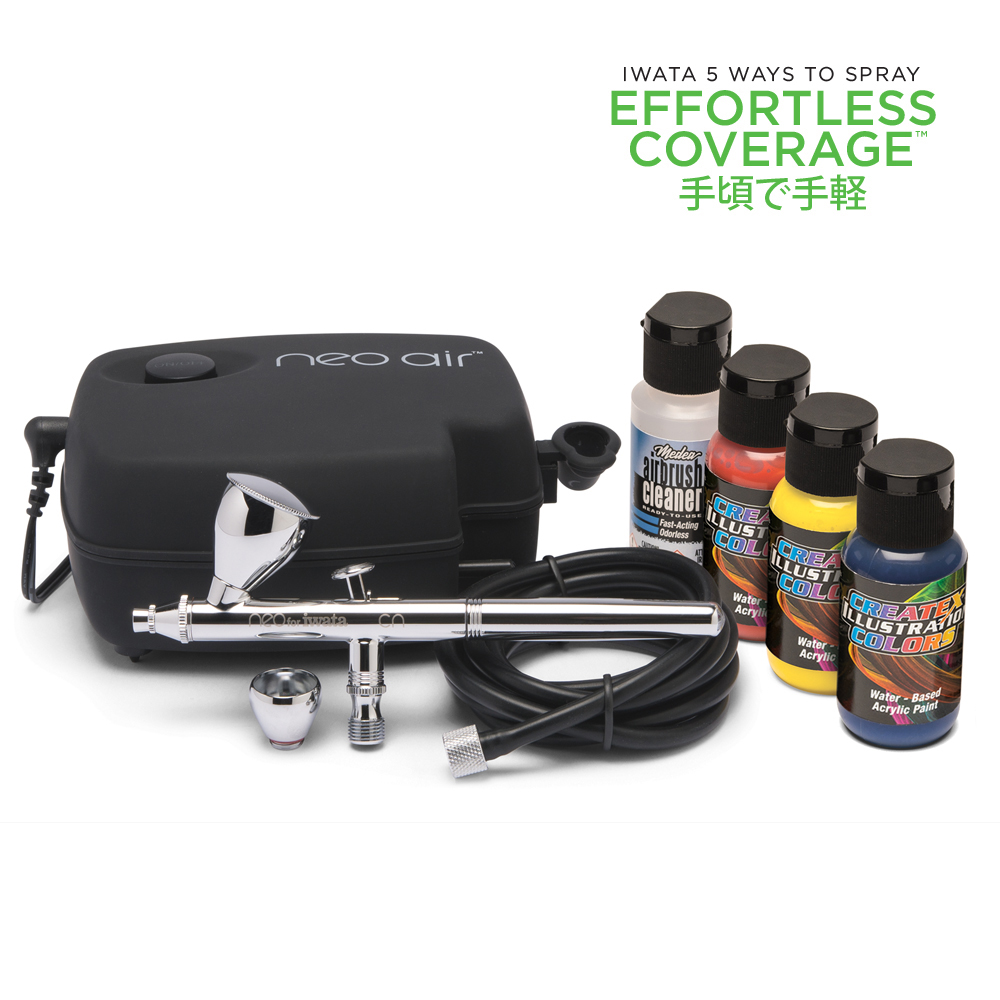 NEO for Iwata Gravity Feed Airbrushing Kit with NEO CN Anest Iwata