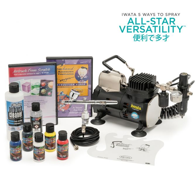 Iwata Deluxe Airbrush Kit with Eclipse HP-CS: Anest Iwata-Medea, Inc.